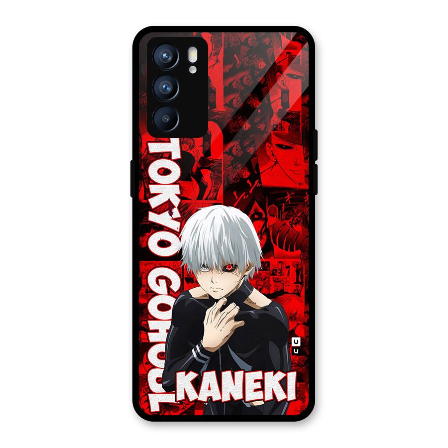 Tokyo Ghuoul Kaneki Glass Back Case for Oppo Reno6 5G