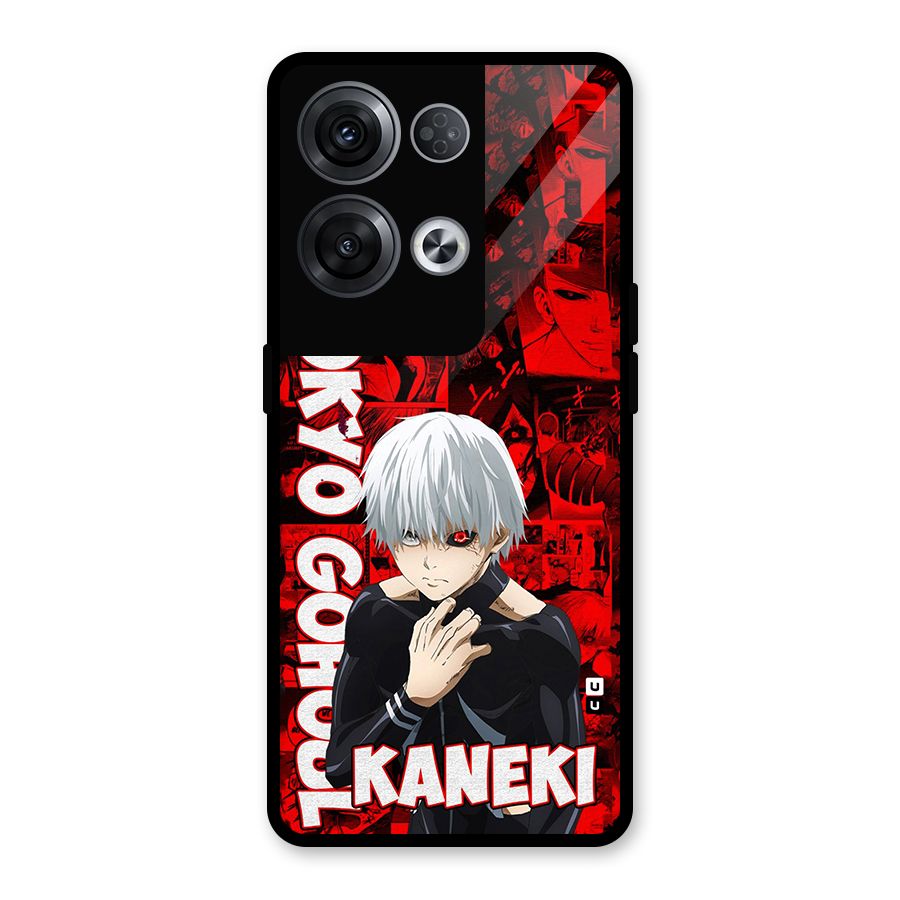 Tokyo Ghuoul Kaneki Glass Back Case for Oppo Reno8 Pro 5G