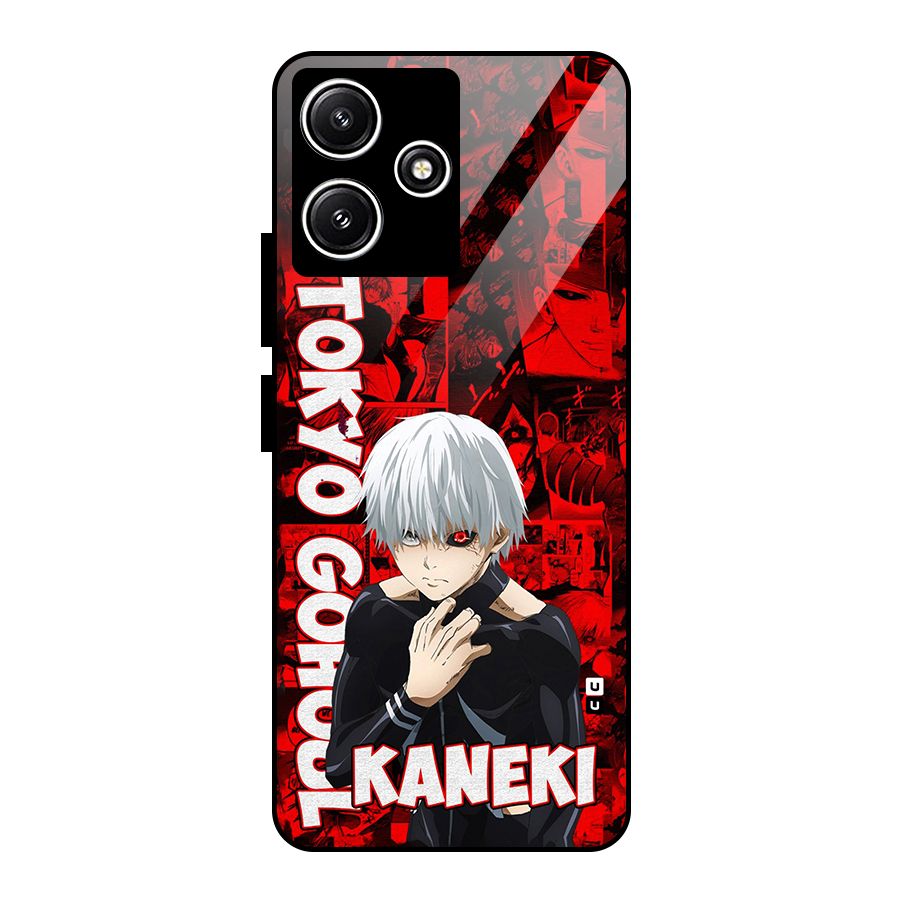 Tokyo Ghuoul Kaneki Glass Back Case for Poco M6 Pro