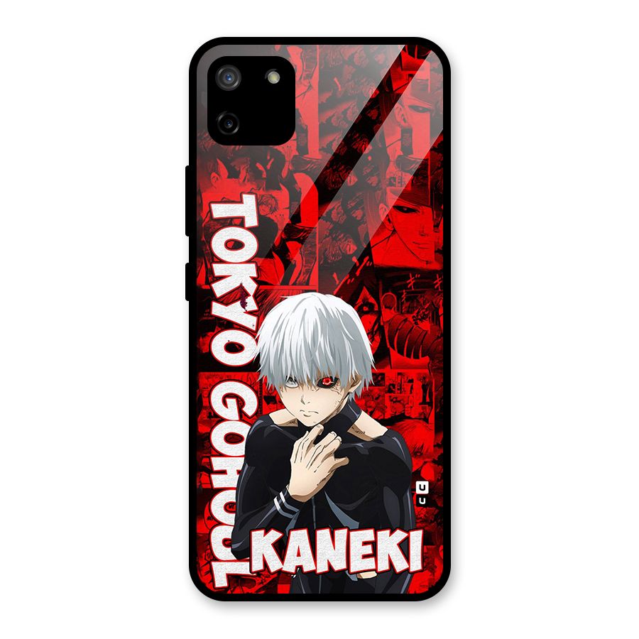 Tokyo Ghuoul Kaneki Glass Back Case for Realme C11