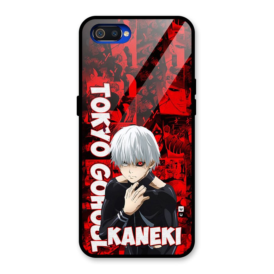 Tokyo Ghuoul Kaneki Glass Back Case for Realme C2
