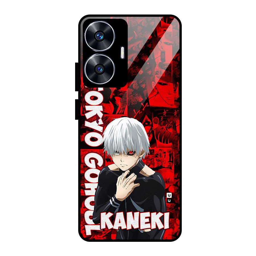Tokyo Ghuoul Kaneki Glass Back Case for Realme Narzo N55