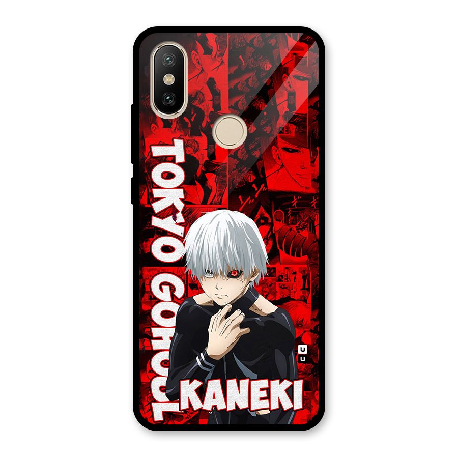 Tokyo Ghuoul Kaneki Glass Back Case for Redmi A2