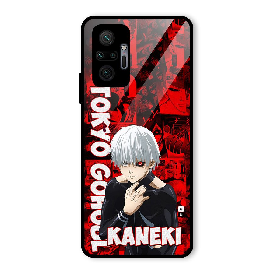 Tokyo Ghuoul Kaneki Glass Back Case for Redmi Note 10 Pro
