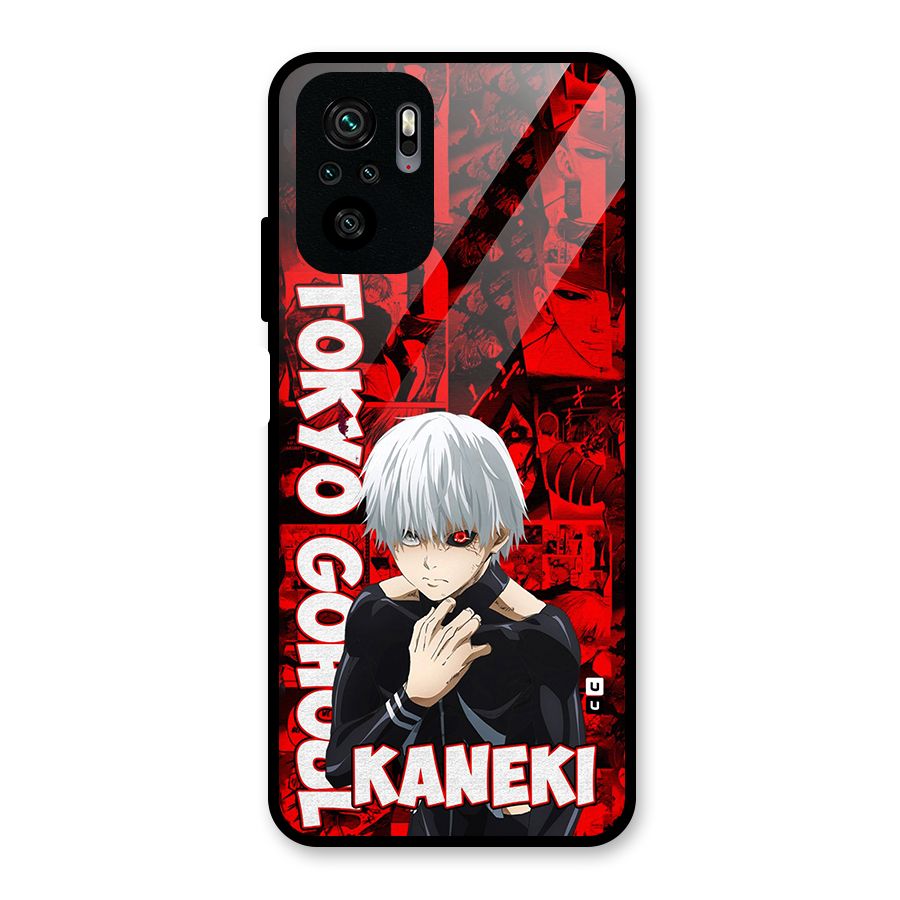 Tokyo Ghuoul Kaneki Glass Back Case for Redmi Note 11 SE