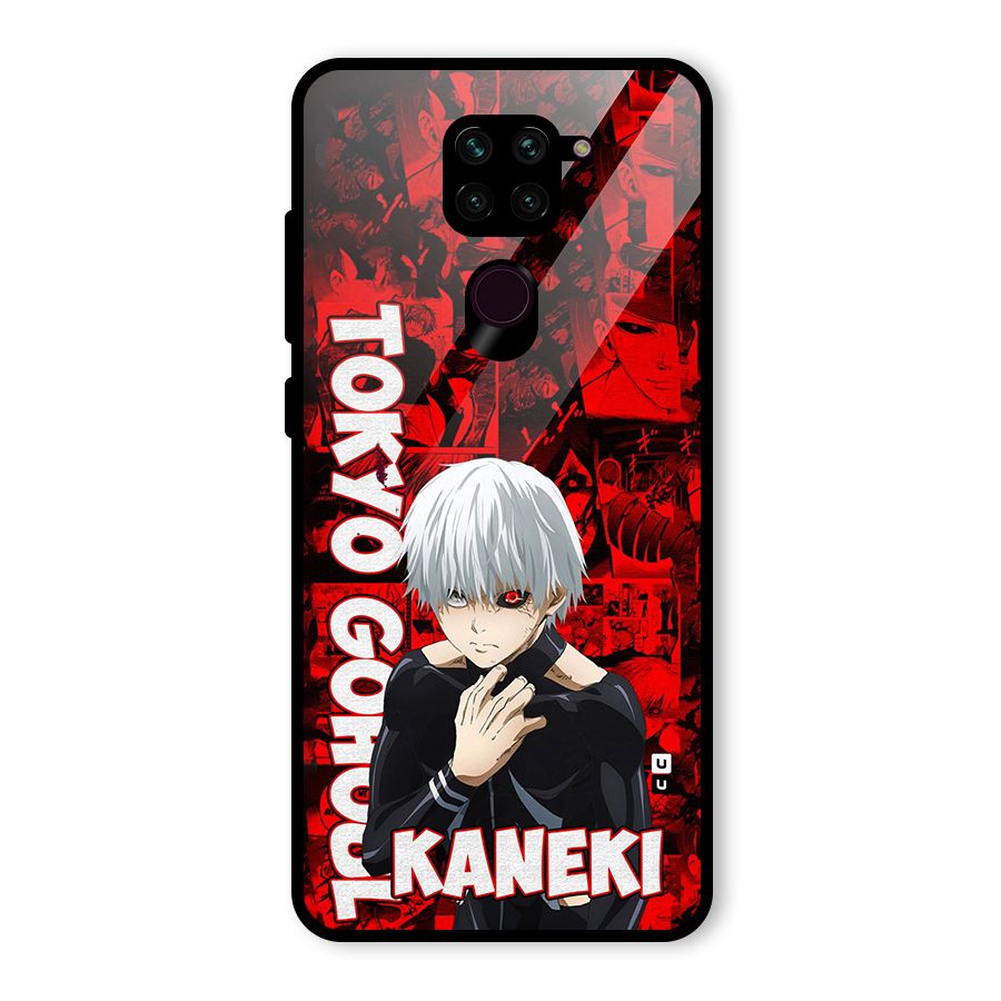 Tokyo Ghuoul Kaneki Glass Back Case for Redmi Note 9