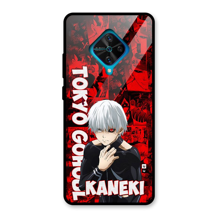 Tokyo Ghuoul Kaneki Glass Back Case for Vivo S1 Pro