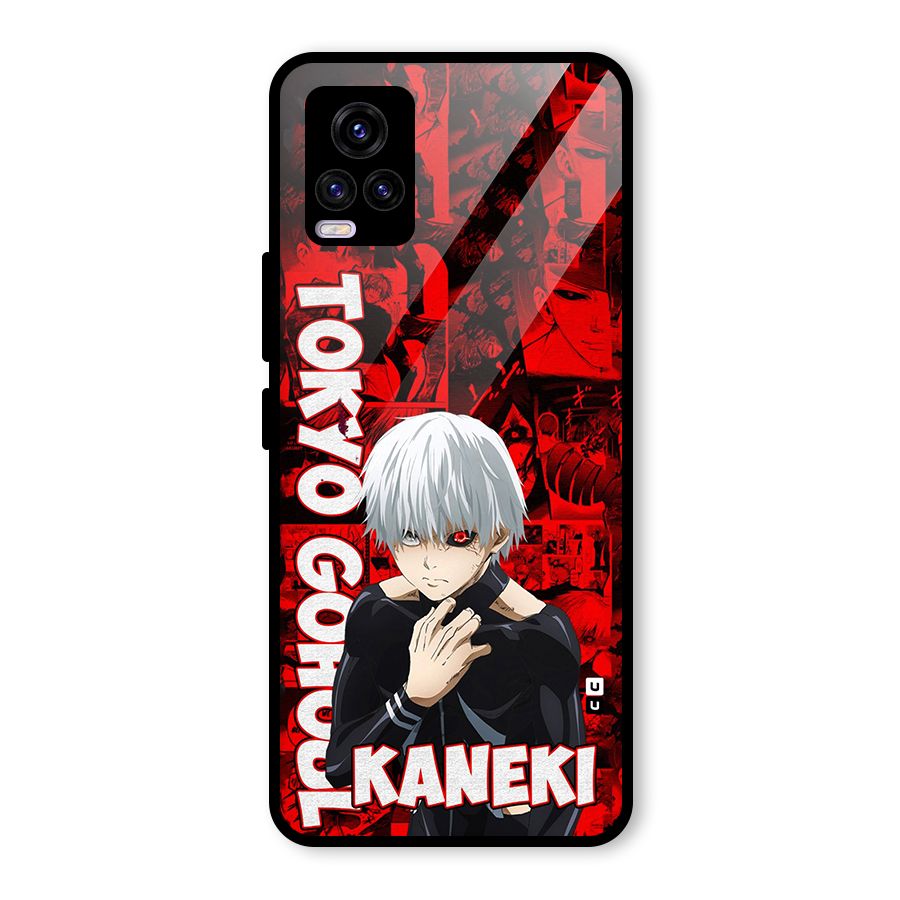 Tokyo Ghuoul Kaneki Glass Back Case for Vivo V20 2021