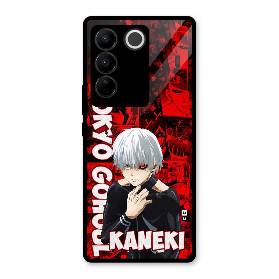 Tokyo Ghuoul Kaneki Glass Back Case for Vivo V27