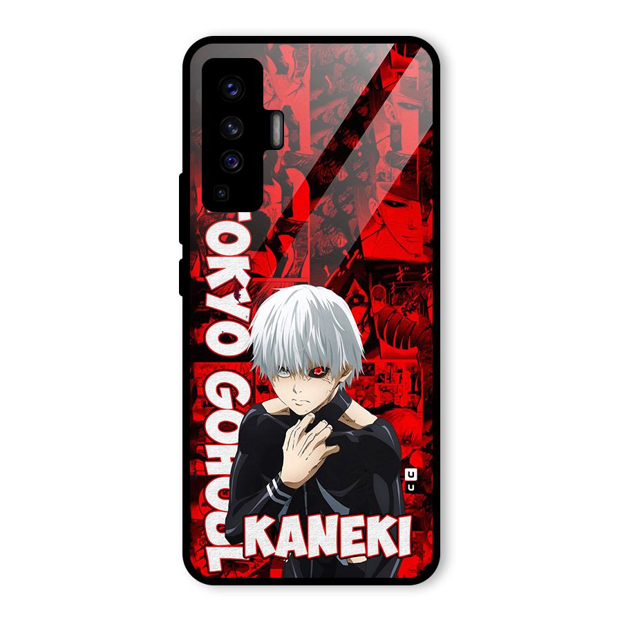 Tokyo Ghuoul Kaneki Glass Back Case for Vivo X50