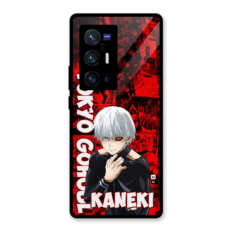 Tokyo Ghuoul Kaneki Glass Back Case for Vivo X70 Pro Plus