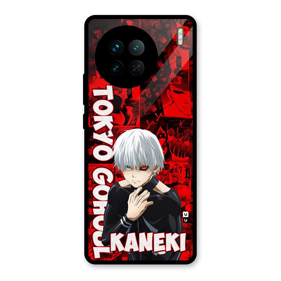 Tokyo Ghuoul Kaneki Glass Back Case for Vivo X90