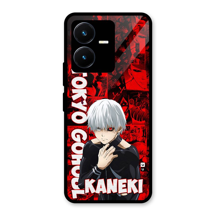 Tokyo Ghuoul Kaneki Glass Back Case for Vivo Y22