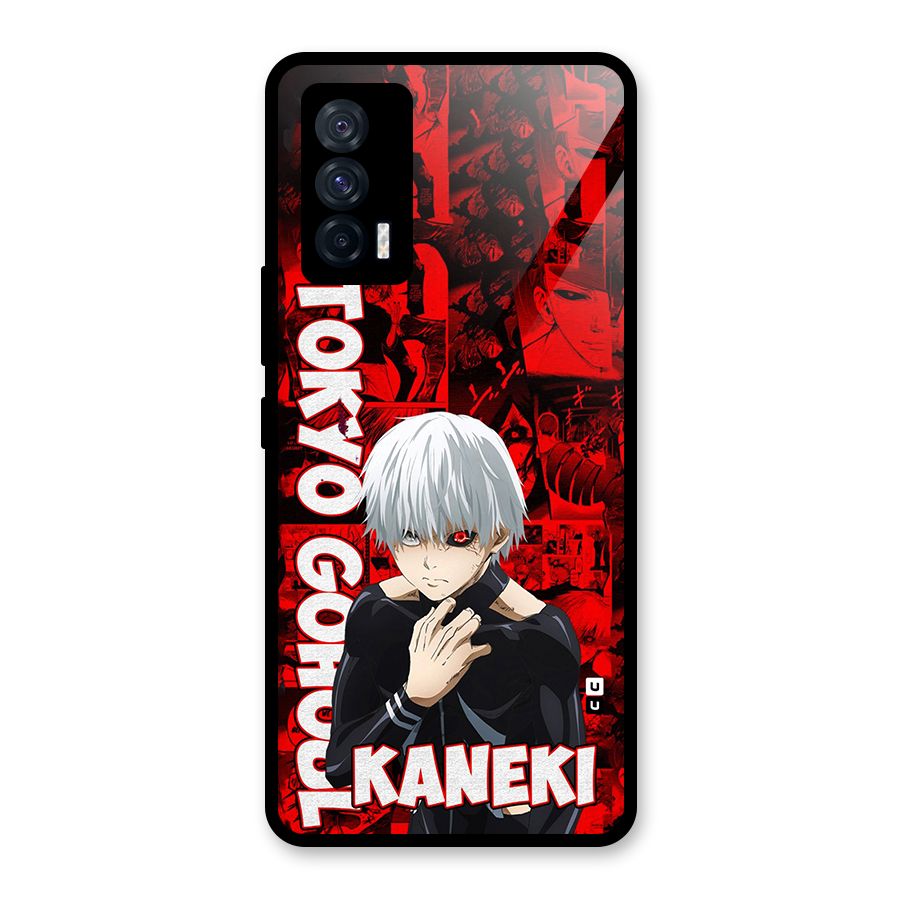 Tokyo Ghuoul Kaneki Glass Back Case for Vivo iQOO 7 5G