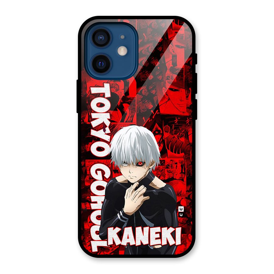 Tokyo Ghuoul Kaneki Glass Back Case for iPhone 12 Mini