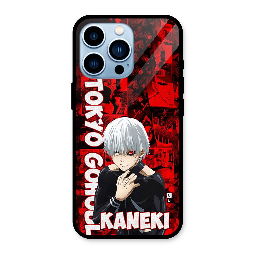 Tokyo Ghuoul Kaneki Glass Back Case for iPhone 13 Pro