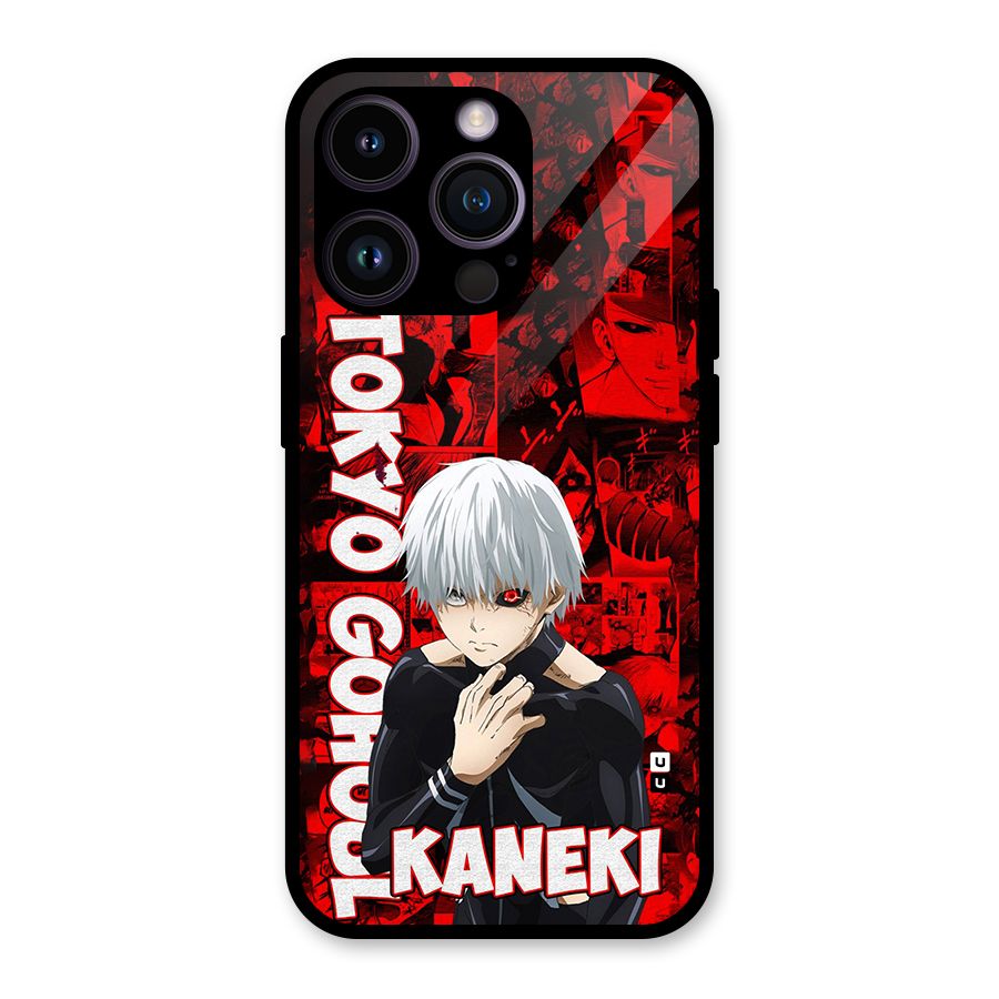 Tokyo Ghuoul Kaneki Glass Back Case for iPhone 14 Pro