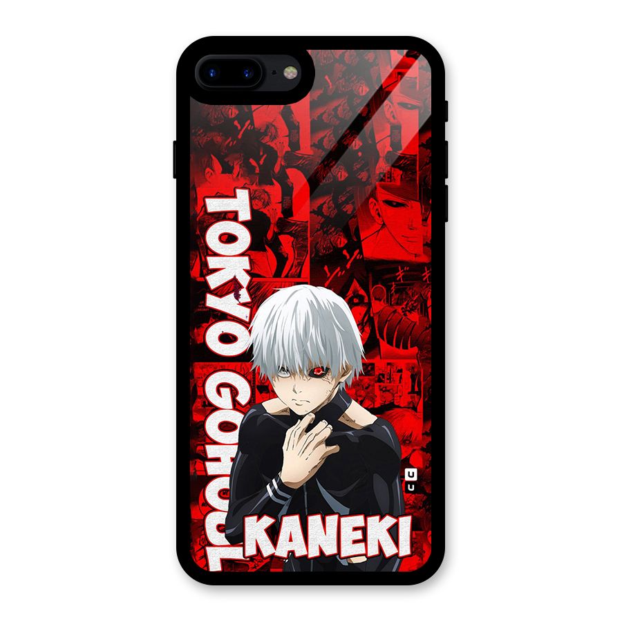 Tokyo Ghuoul Kaneki Glass Back Case for iPhone 8 Plus