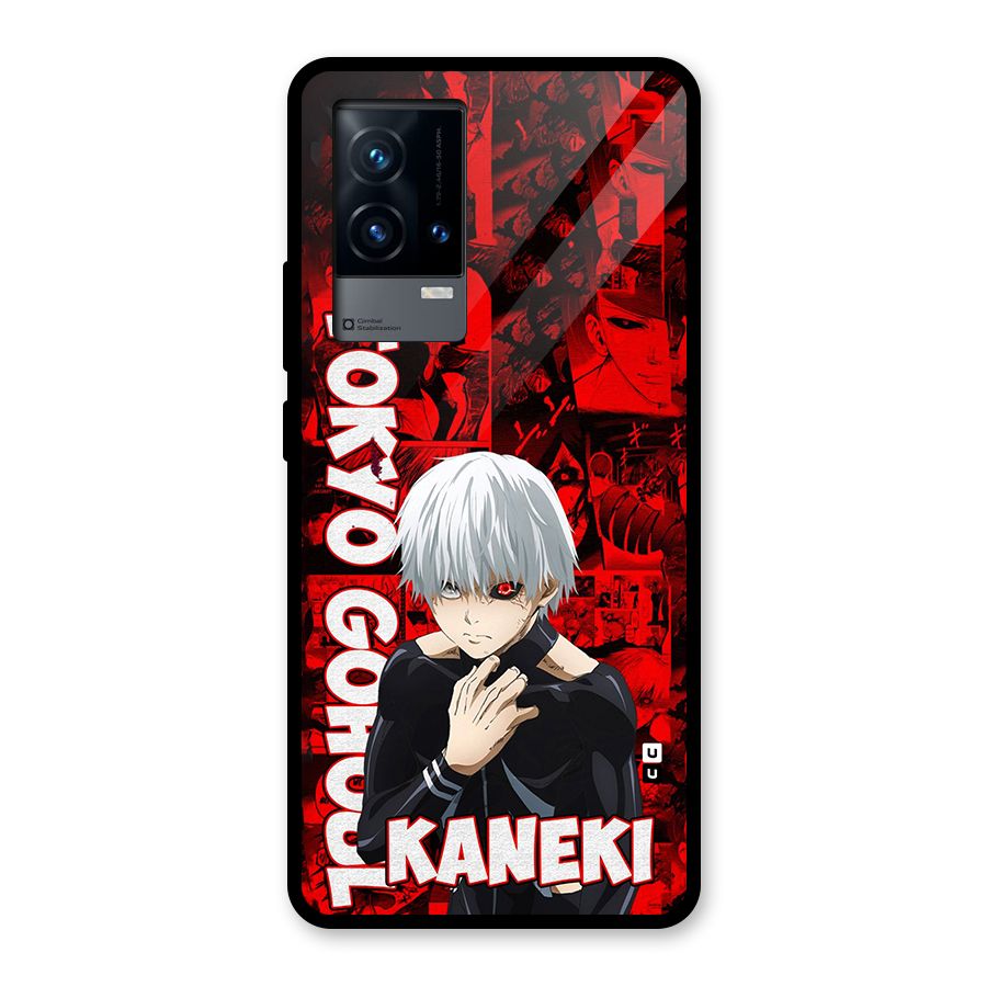 Tokyo Ghuoul Kaneki Glass Back Case for iQOO 9 5G