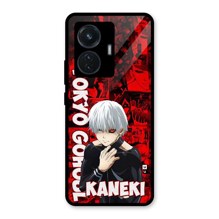 Tokyo Ghuoul Kaneki Glass Back Case for iQOO Z6 44W