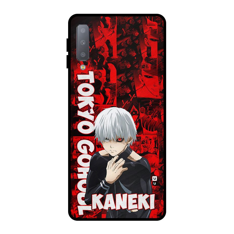Tokyo Ghuoul Kaneki Metal Back Case for Galaxy A7 (2018)