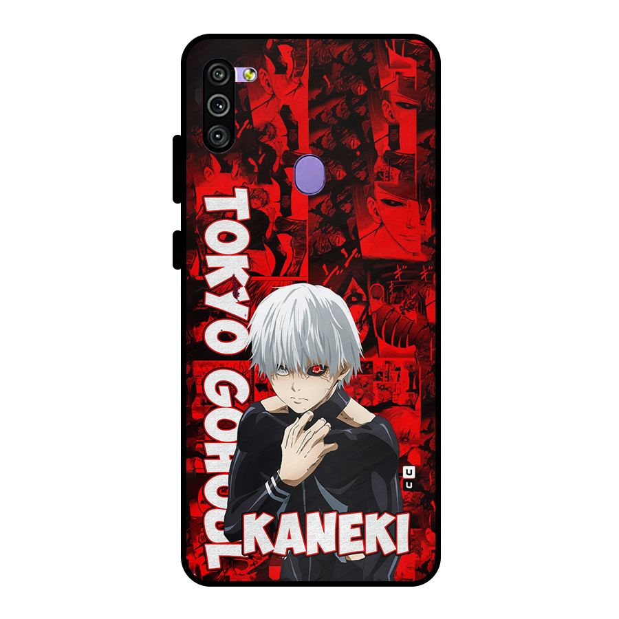 Tokyo Ghuoul Kaneki Metal Back Case for Galaxy M11