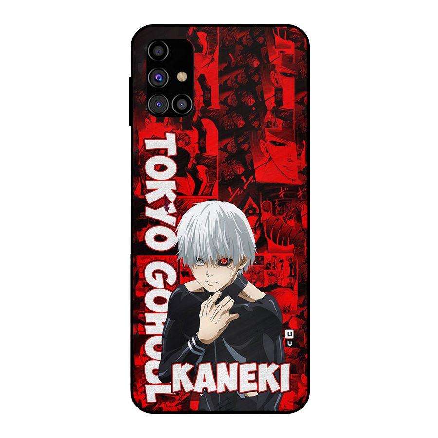 Tokyo Ghuoul Kaneki Metal Back Case for Galaxy M31s