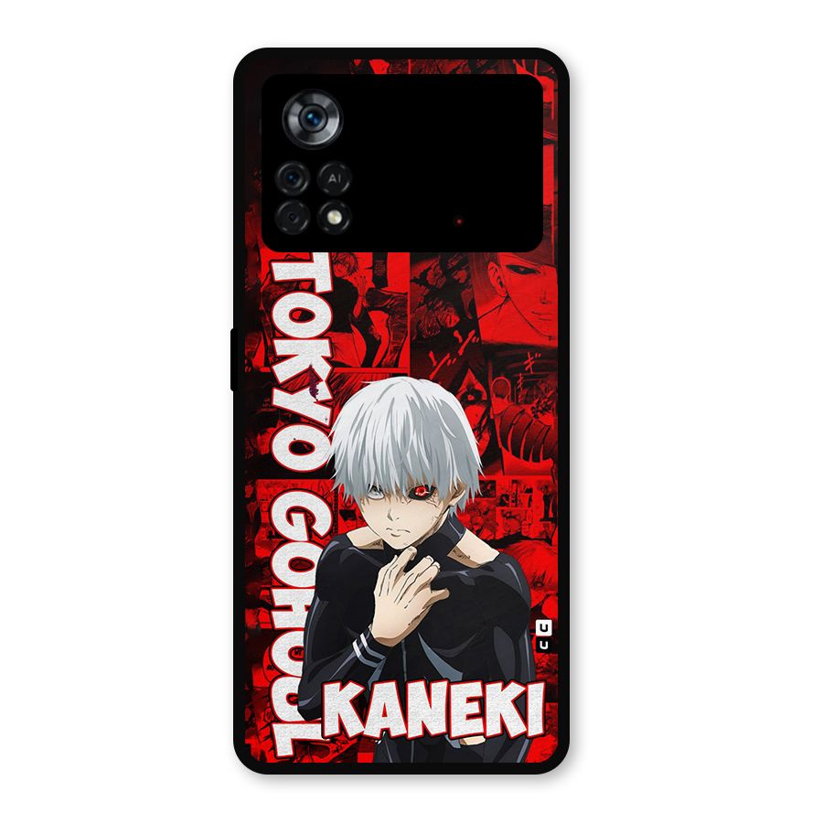 Tokyo Ghuoul Kaneki Metal Back Case for Poco X4 Pro 5G