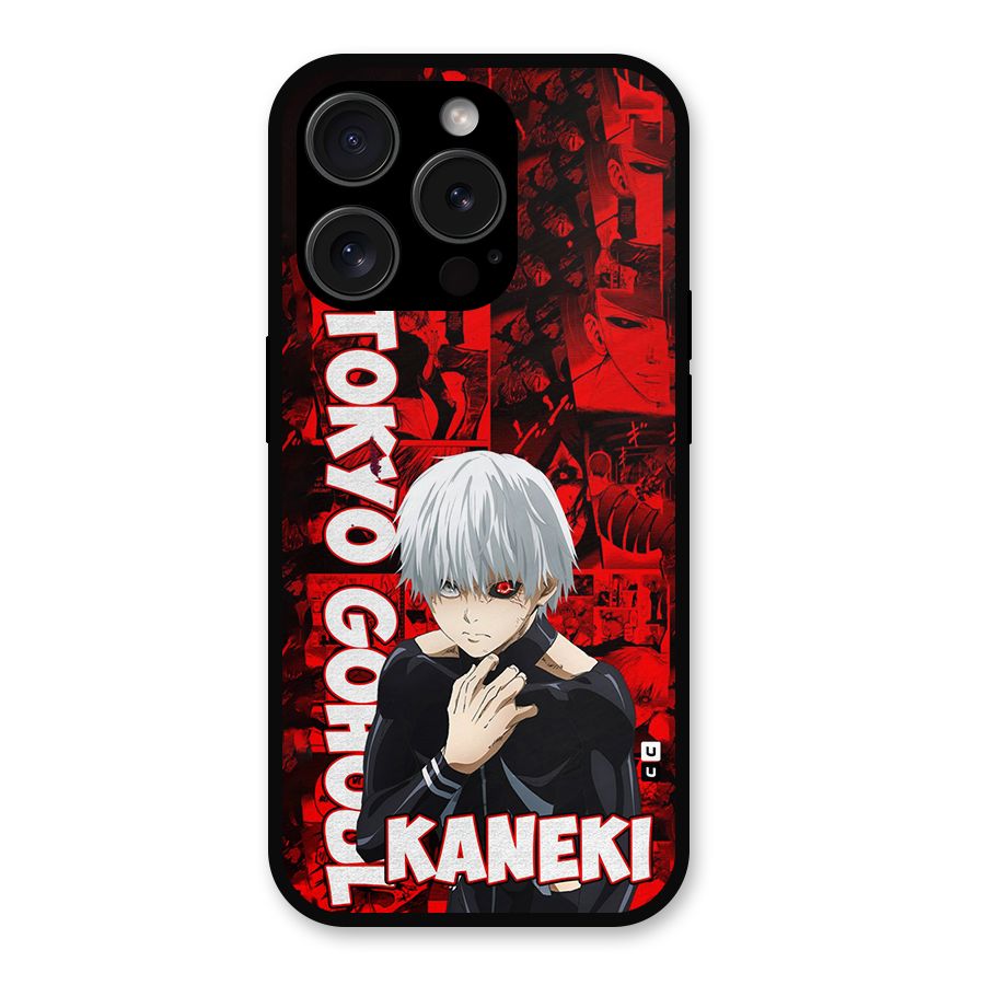 Tokyo Ghuoul Kaneki Metal Back Case for iPhone 15 Pro