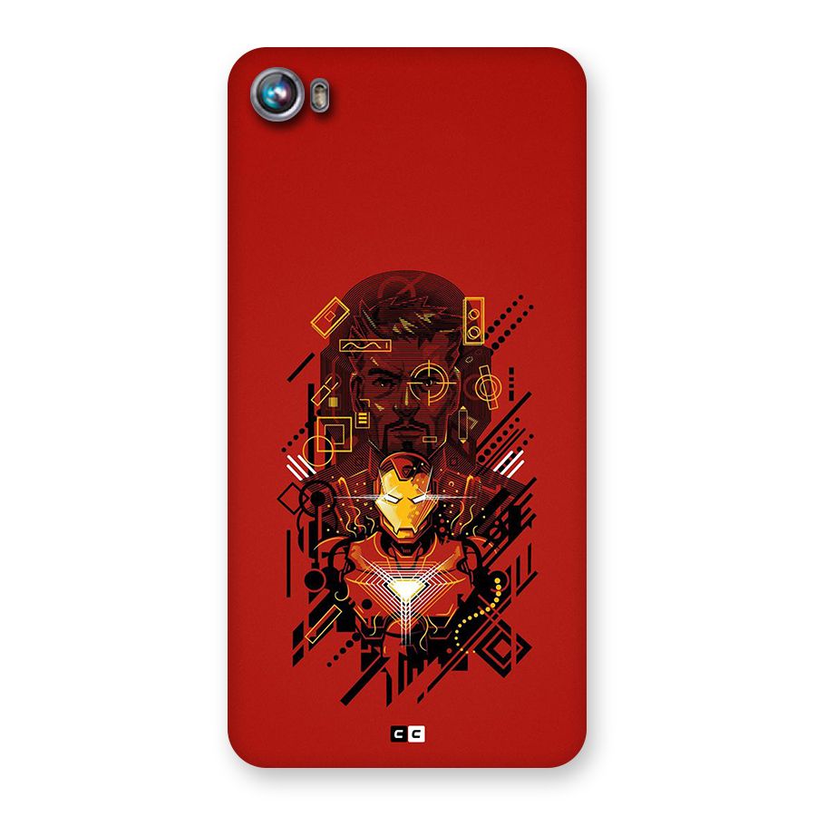 Tony Stark Back Case for Canvas Fire 4 (A107)