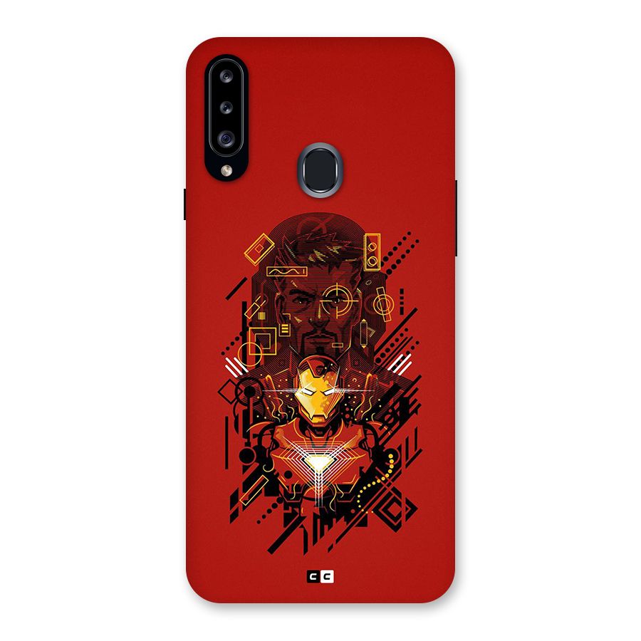 Tony Stark Back Case for Galaxy A20s