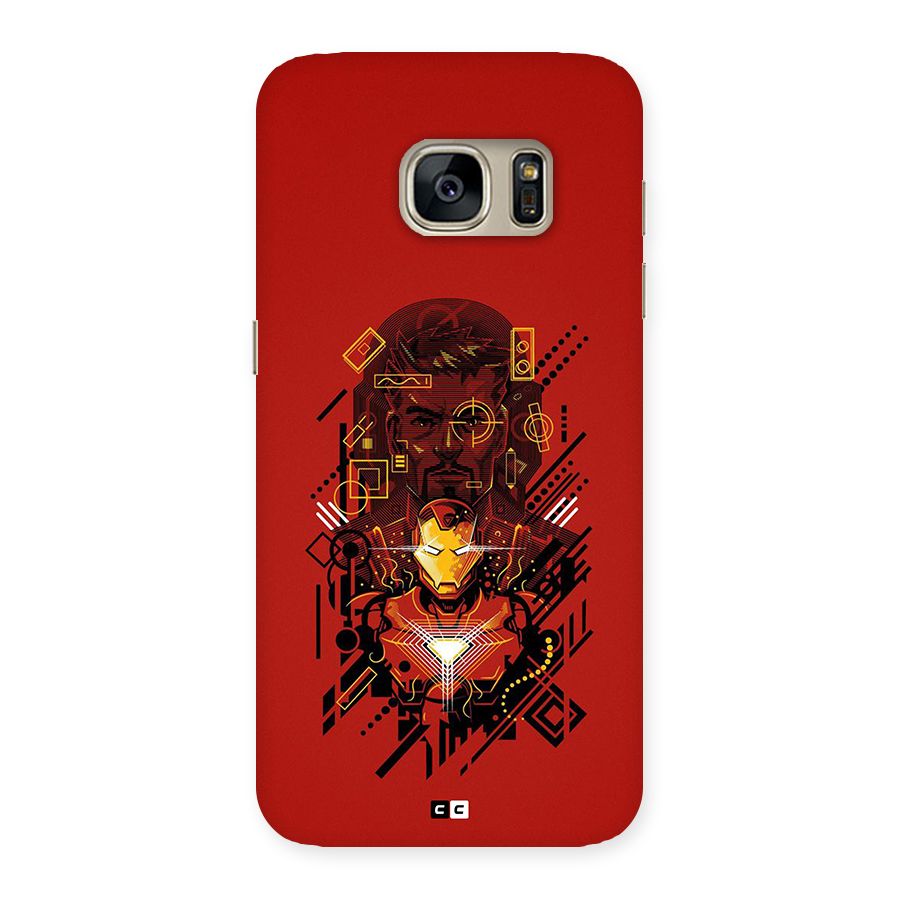 Tony Stark Back Case for Galaxy S7