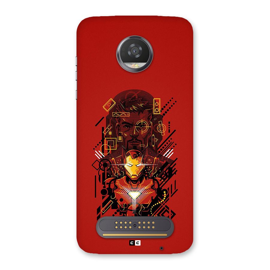 Tony Stark Back Case for Moto Z2 Play
