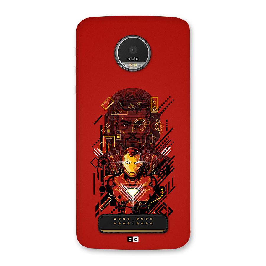 Tony Stark Back Case for Moto Z Play