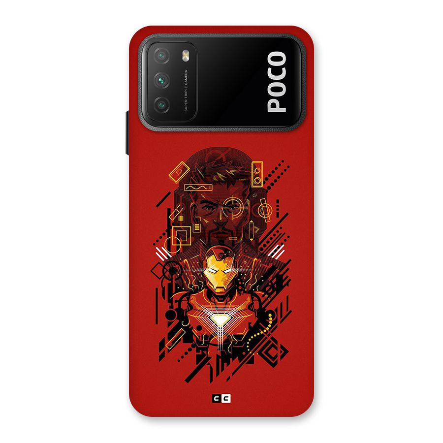 Tony Stark Back Case for Poco M3