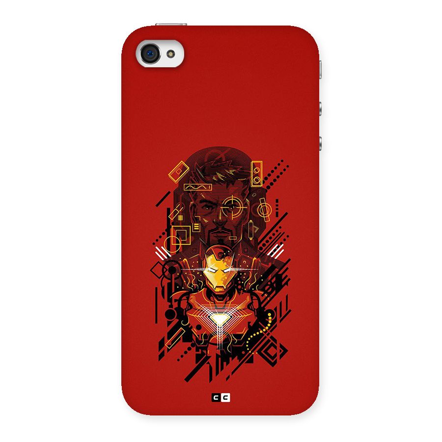 Tony Stark Back Case for iPhone 4 4s