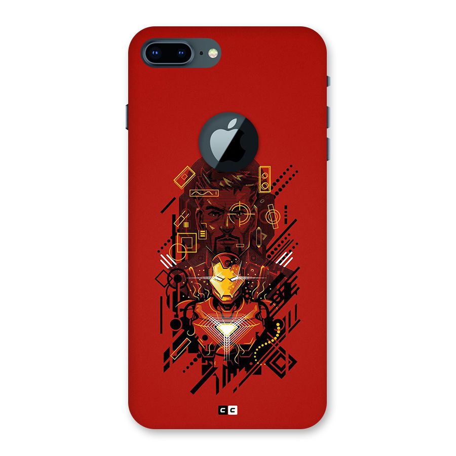 Tony Stark Back Case for iPhone 7 Plus Logo Cut
