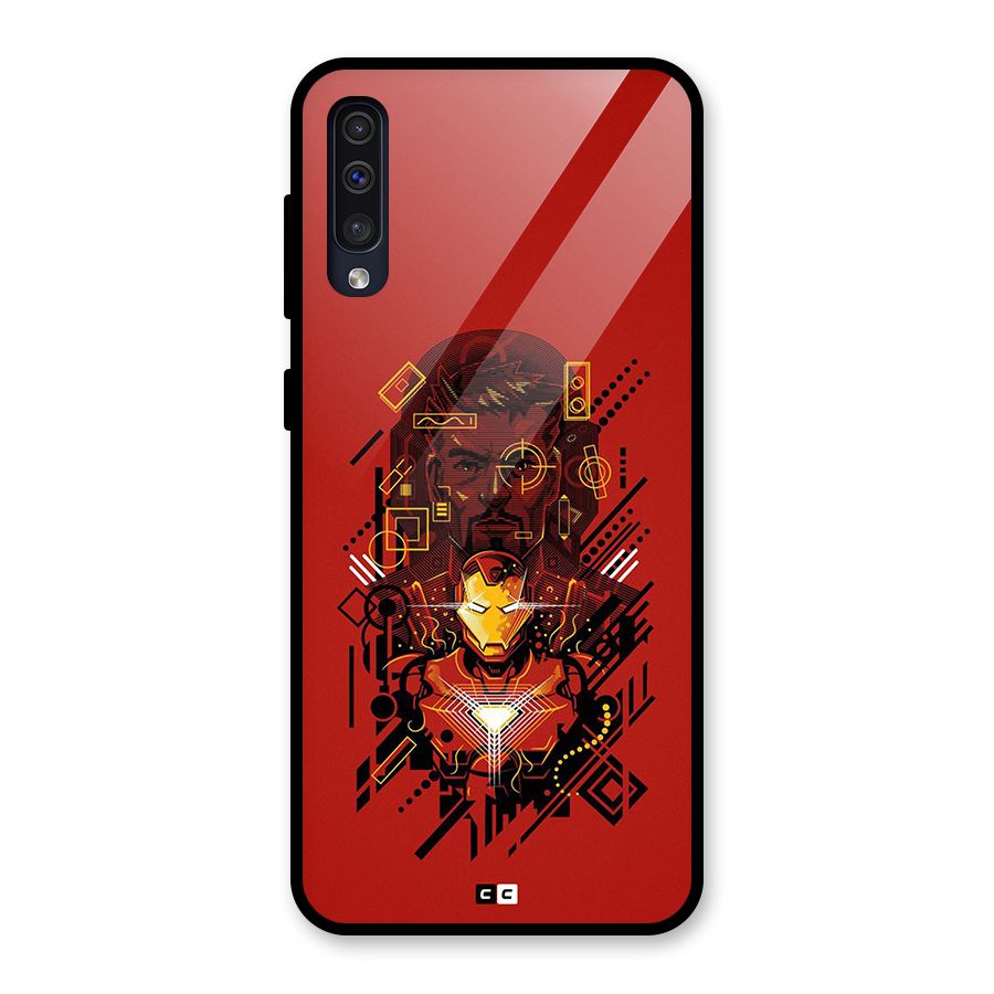 Tony Stark Glass Back Case for Galaxy A50s