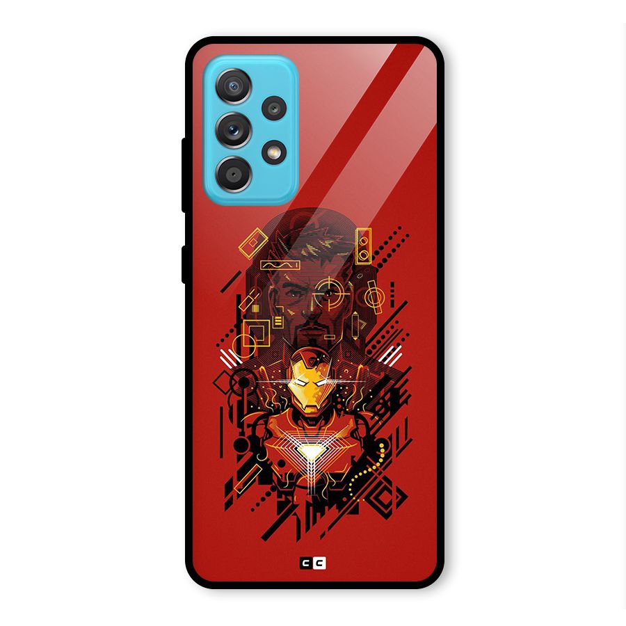 Tony Stark Glass Back Case for Galaxy A52