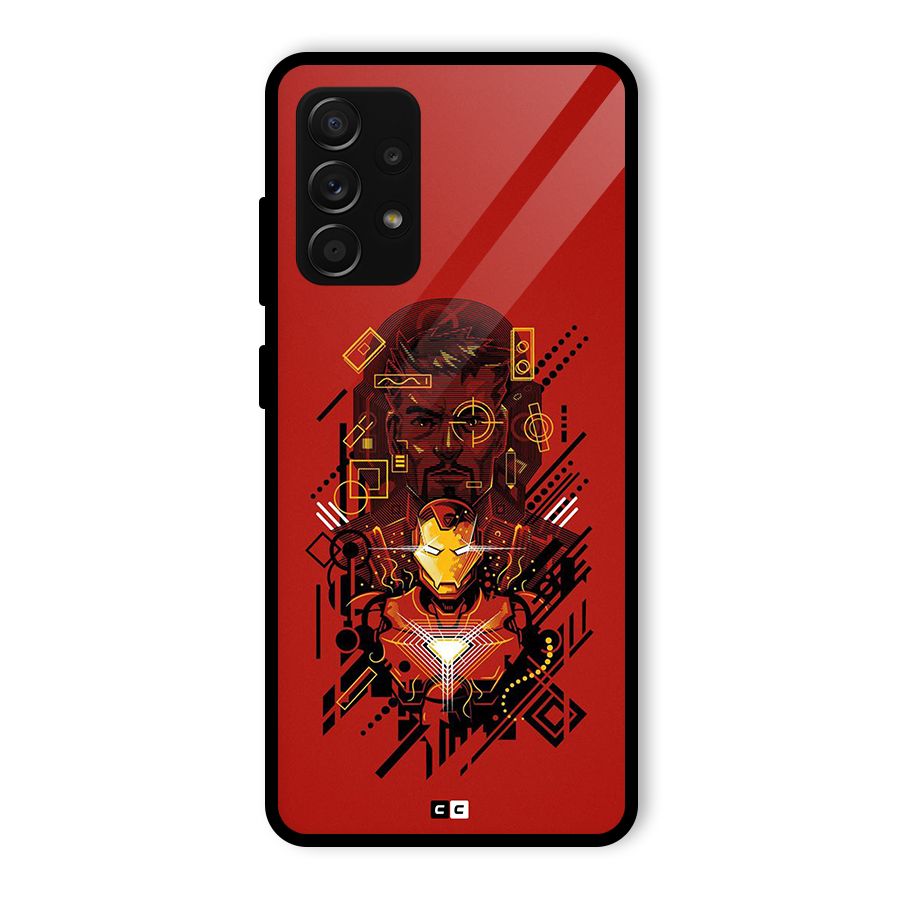 Tony Stark Glass Back Case for Galaxy A53 5G