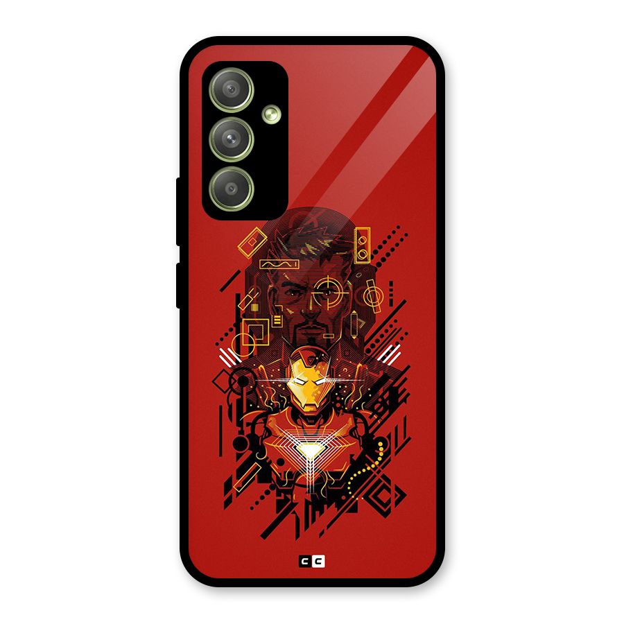 Tony Stark Glass Back Case for Galaxy A54