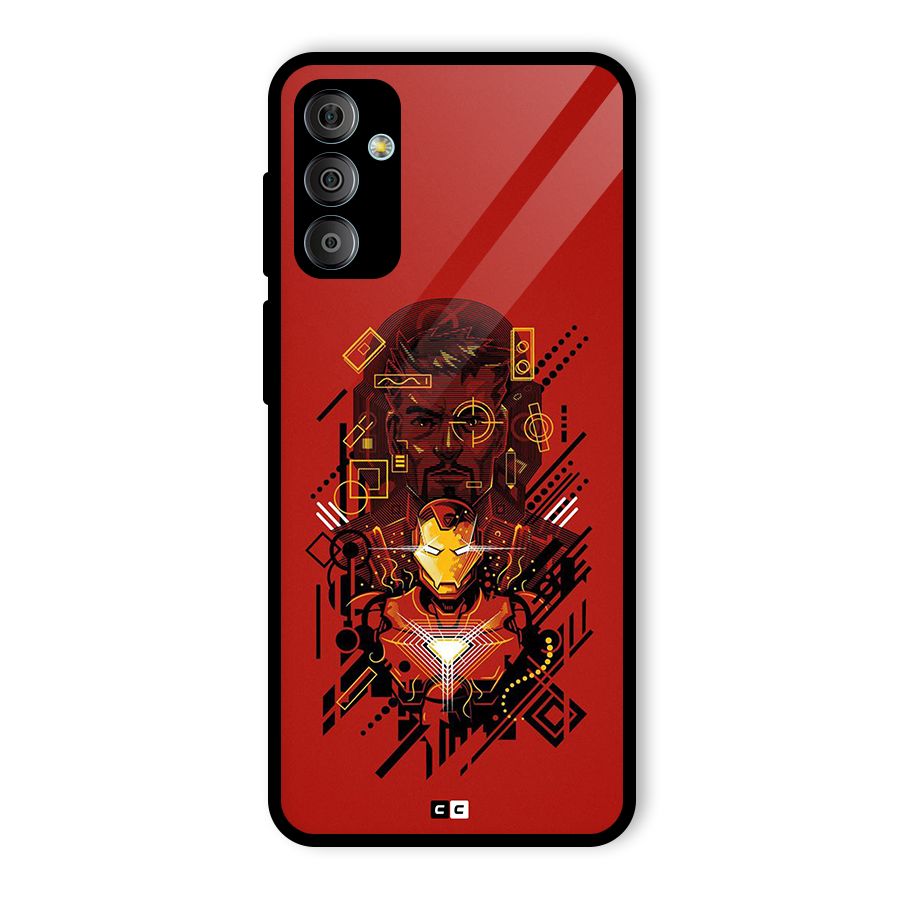 Tony Stark Glass Back Case for Galaxy F23