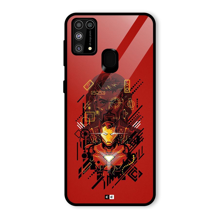 Tony Stark Glass Back Case for Galaxy F41