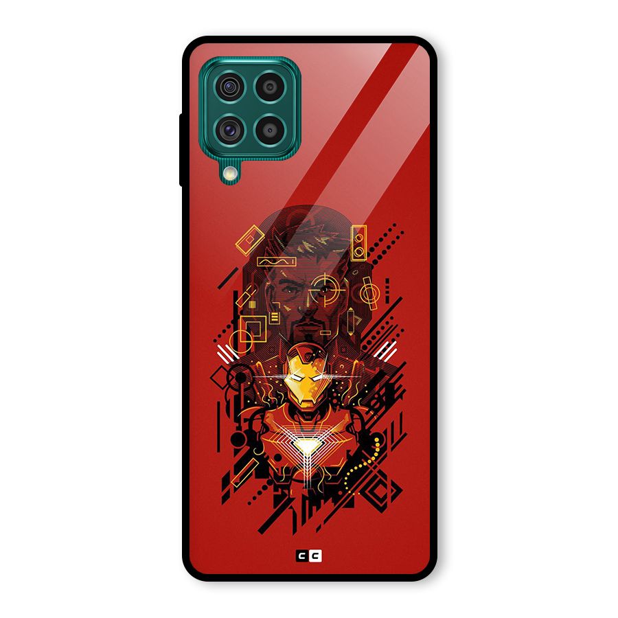 Tony Stark Glass Back Case for Galaxy F62