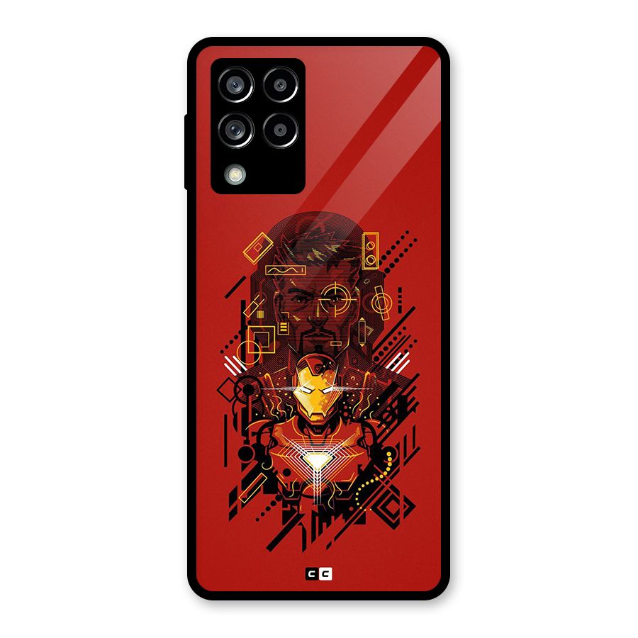 Tony Stark Glass Back Case for Galaxy M53 5G