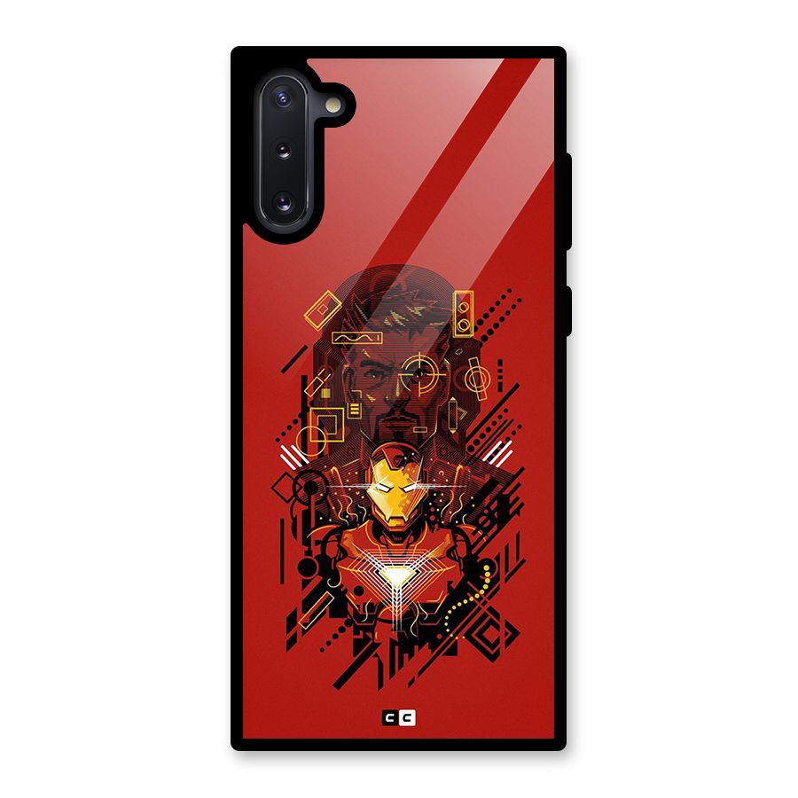 Tony Stark Glass Back Case for Galaxy Note 10