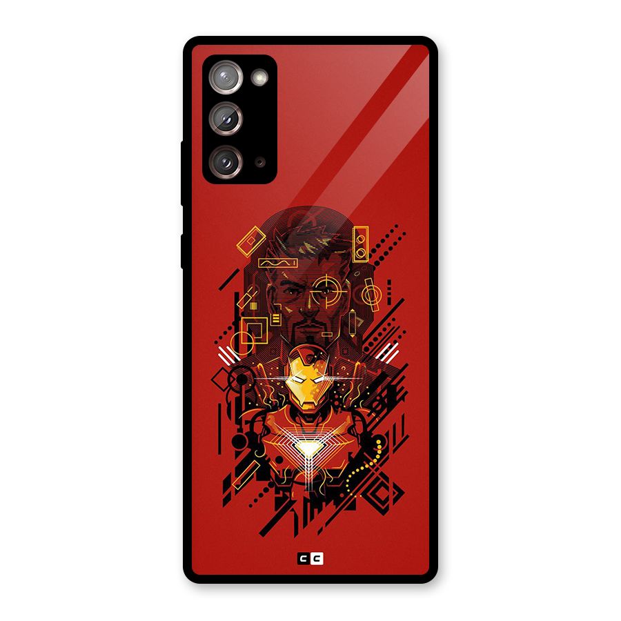 Tony Stark Glass Back Case for Galaxy Note 20