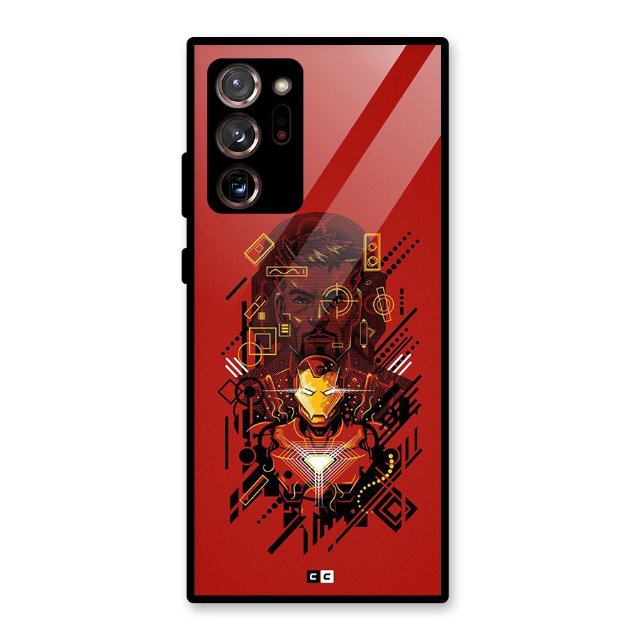 Tony Stark Glass Back Case for Galaxy Note 20 Ultra 5G
