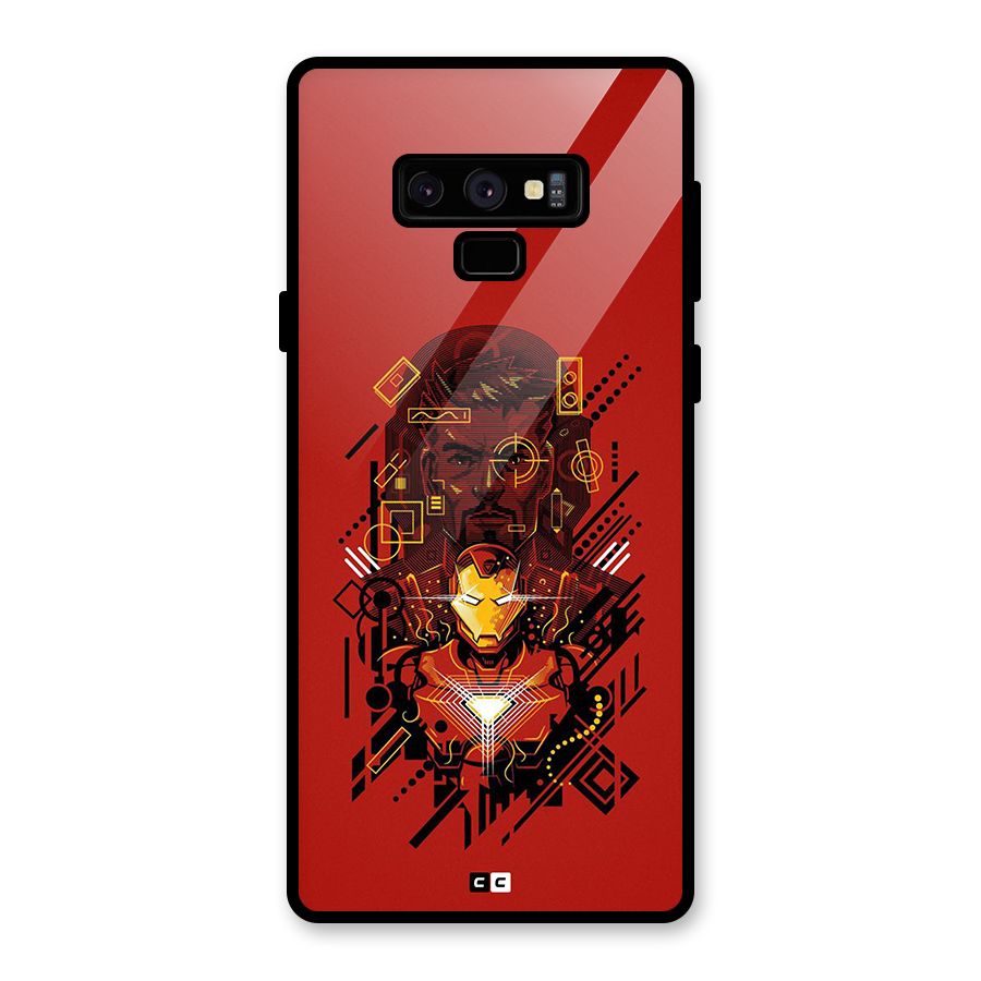 Tony Stark Glass Back Case for Galaxy Note 9