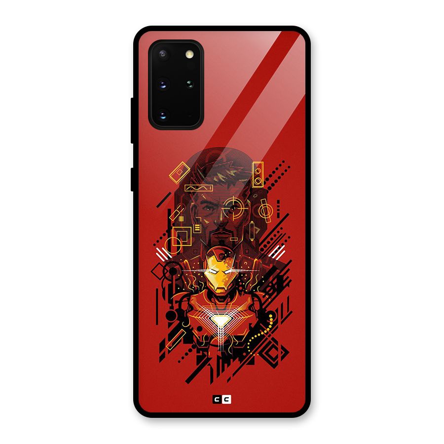 Tony Stark Glass Back Case for Galaxy S20 Plus